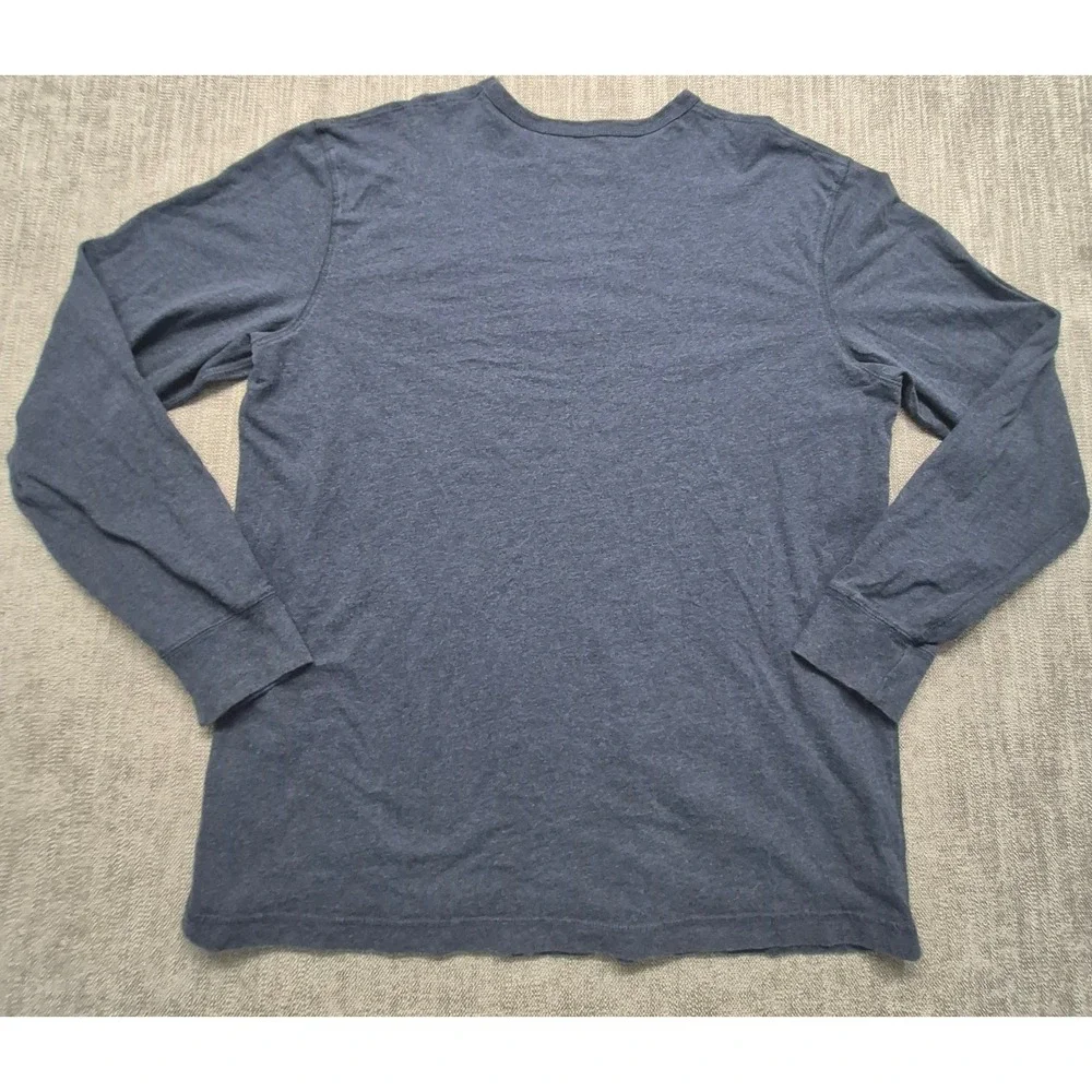 Disney‎ Parks Authentic Brand blue long sleeve t-shirt LG embroidered Mickey